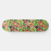 Rode rozen kunst skateboard (Horizontaal)