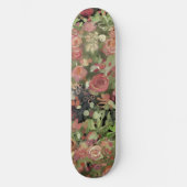 Rode rozen kunst skateboard (Voorkant)