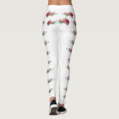 Rode rozen leggings (Achterkant)