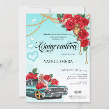 Rode Rozen Lowrider Chola Heilig Hart Quinceanera