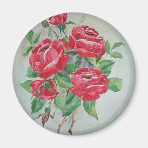 Rode rozen Magnet Magneet