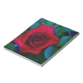 Rode rozen met blauwe tinten notitieblok (Gedraaid)