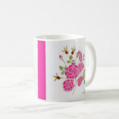 Rode rozen op een mok. koffiemok (Voorkant rechts)