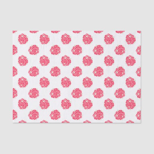 Rode rozen op wit tissue papier (Voorkant)