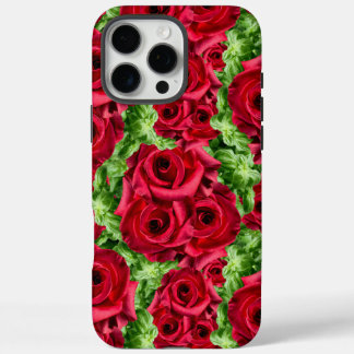 Rode Rozen Pad Bloem Garland iPhone 16 Pro Max Hoesje