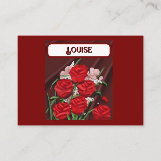 Rode rozen plaatsen kaarten plaatskaartje (Voorkant)