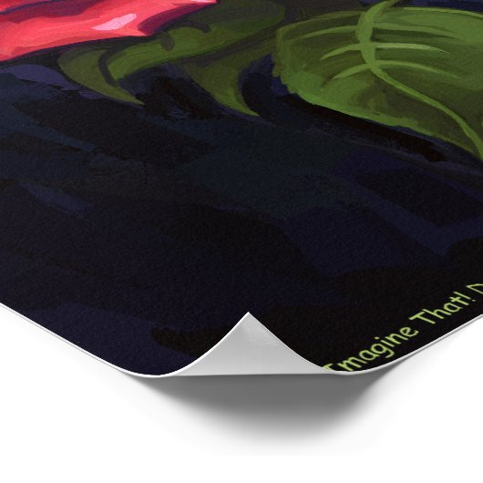 Rode rozen poster (Hoek)