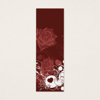 Rode rozen profiel kaart