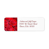 RODE ROZEN RETOURADRES LABEL (Voorkant)