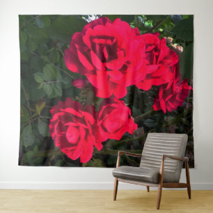 Rode Rozen Rosarium Wandkleed
