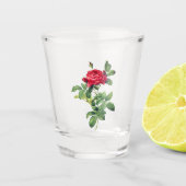 rode rozen shot glas (Voorkant)