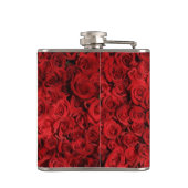 Rode rozen smash heupfles (Achterkant)