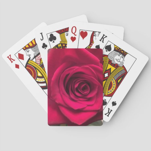 Rode Rozen Speelkaarten (Achterkant)