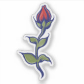  rode rozen sticker (Voorkant)