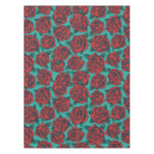 Rode rozen tafelkleed (Voorkant)