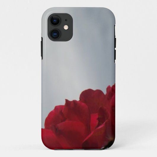 Rode rozen tegen een heldere blauwe hemel Case-Mate iPhone case (Achterkant)
