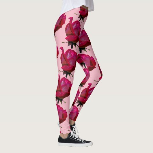 rode rozen Thunder_Cove roze Leggings (Rechts)