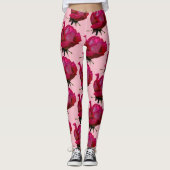 rode rozen Thunder_Cove roze Leggings (Voorkant)