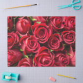 Rode rozen tissuepapier (Craft)