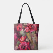 Rode Rozen Tote Tas (Achterkant)