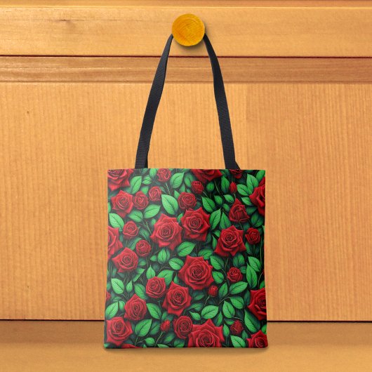 Rode Rozen Tote Tas