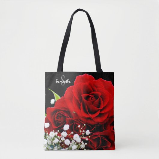 Rode rozen tote tas (Voorkant)