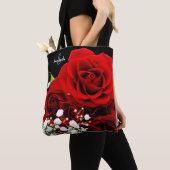 Rode rozen tote tas (Dichtbij)