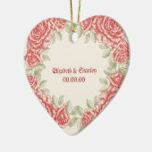  Rode Rozen Trouwen Save the Date ornament (Links)