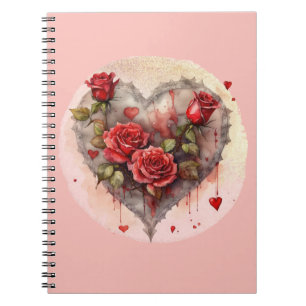 Rode Rozen Valentijn Notitieboek
