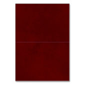 Rode Rozen Wedding DIY Vouw Plaats Kaart w / Titel (Achterkant)