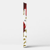 Rode Rozen Witte Goud Cheetah Luipaard Dierprint Case-Mate iPhone Case (Achterkant / Links)