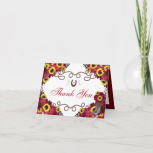 Rode Rozen Zonnebloemen Charro Quinceanera Dank u