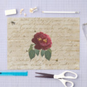 Rode rozenbijen tissuepapier (Craft)