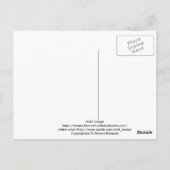 rode rozenbladen briefkaart (Achterkant)