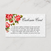  rode rozenbloem informatiekaartje (Voorkant)