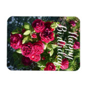 Rode rozenbloem Rozen Bloedbloem Dagelijkse Kaart Magneet (Horizontaal)