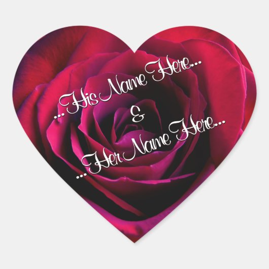 Rode rozenbokkers Romantisch Roos Weddenschappen Hart Sticker (Voorkant)