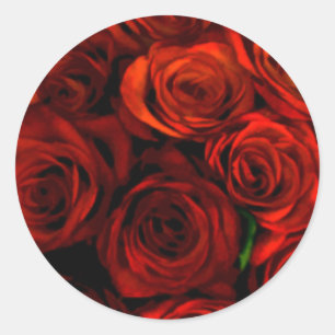 Rode rozenenvelop Stickers