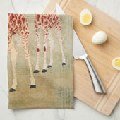  rode rozenhanddoeken theedoek (Quarter Fold)