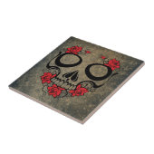 Rode rozenhuid tegeltje (Zijkant)