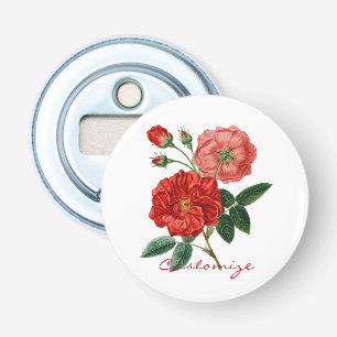 rode rozenillustratie Thunder_Cove Button Flesopener