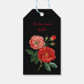  rode rozenillustratie Thunder_Cove Cadeaulabel (Achterkant)