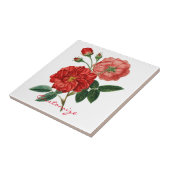  rode rozenillustratie Thunder_Cove Tegeltje (Zijkant)