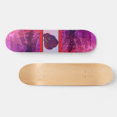 Rode rozenkarton skateboard (Horizontaal)