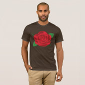  rode rozenrood t-shirt (Voorkant volledig)