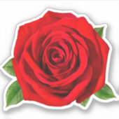Rode rozenventilator sticker (Voorkant)