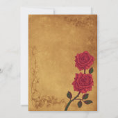  rode rozenweddenschap kaart (Achterkant)