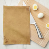 rode rozenweddenschap theedoek (Quarter Fold)