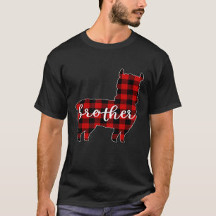 Rode ruit broer lama bijpassende pyjama familie bu t-shirt