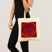 rode ruit mandala canvas tas (Voorkant (product))